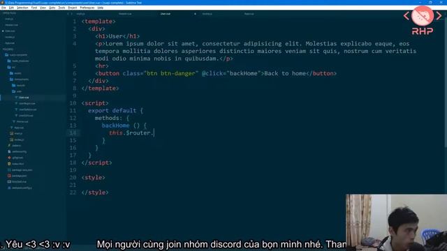 Ep16 | #06 | Cách khác để sử dụng route điều hướng Vue.js - RHP Team