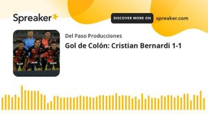Gol de Colón: Cristian Bernardi 1-1 (made with Spreaker)