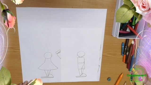 Мастер - класс по рисованию "Подарок на 8 марта" смотреть онлайн