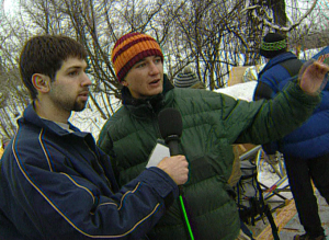 Соревнования по сноуборду в Крылатском