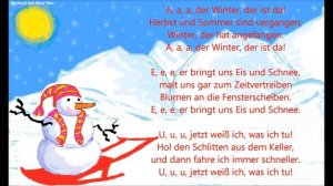 A, a, a, der Winter, der ist da. Текст рождественской песенки на немецком языке с переводом