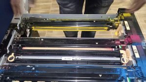 How to replace yellow developer in Xerox c60/C75/J75. Improving print quality.