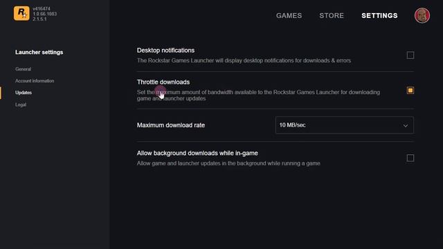 Как ограничить скорость закачки в RockStar лаунчере? смотреть онлайн