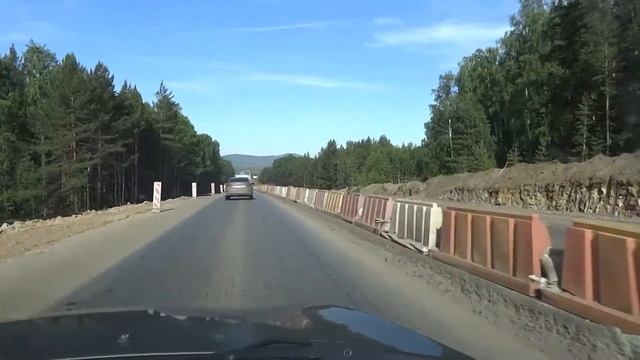 Трасса М5 Урал Расширение дороги под Миассом Июнь 2022 смотреть онлайн