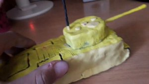 Я сделал танк TOG 2 из пластилина.