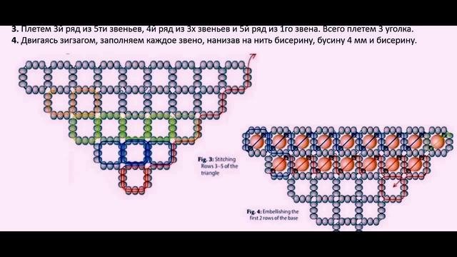 Бисероплетение Вечернее колье из бисера схема плетения