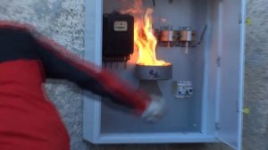 Тушение возгораний в электрических шкафах и моторных отсеках автомобилей - ГОА "Допинг 2.02"