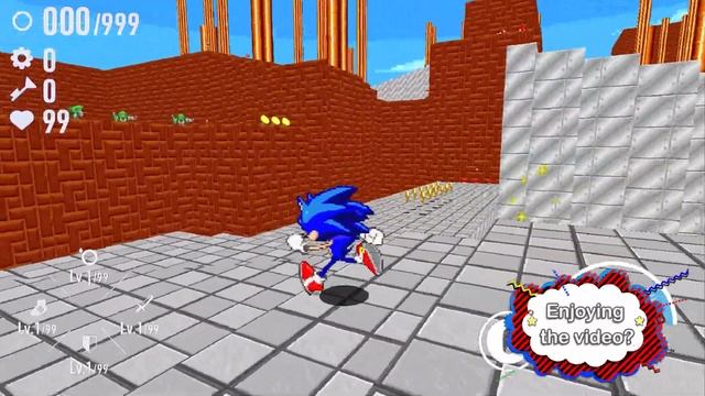 Sonic Frontiers recreated in Sonic Robo Blast 2