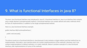 What is functional Interfaces in java 8