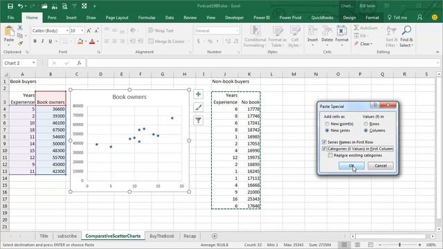 Excel - How To Put Multiple Data Sets On A Scatter Plot In Excel - Episode 1991