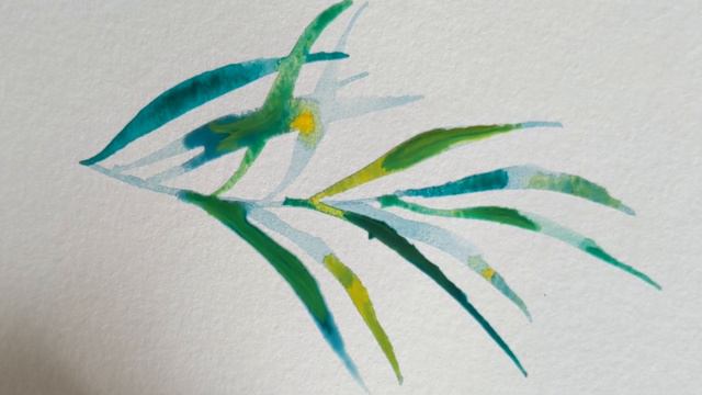 How to Paint a Loose Watercolor Leaf 🌿 смотреть онлайн