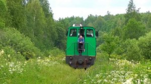 АУЖД. ТУ7А-3367 с туристическим поездом Синячиха - Алапаевск-2