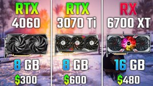 RTX 4060 против RTX 3070 Ti против RX 6700 XT   Тест в 7 играх  1440p