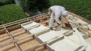 Теплоизоляция кровли напылением пенополиуретана (ППУ)