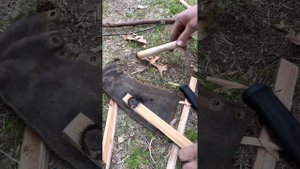 BOW DRILL CHERRY ON CEDAR WITH CUSTOM MORA 510