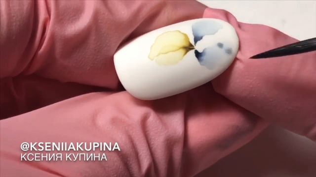 Экспресс дизайн. Ирис акварелью | Watercolor nail art смотреть онлайн