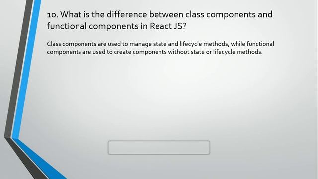 React Interview Questions | React JS Interview Questions and Answers | Part 1