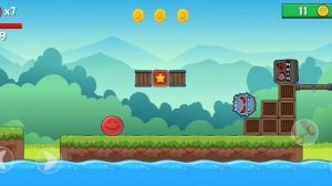 Красный шарик, попал в Марио. И там чёрные квадраты