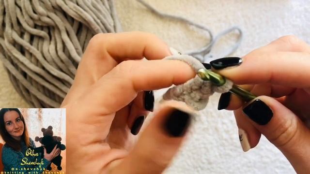 Кольцо амигуруми из плюшевой пряжи