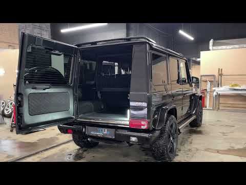 Mercedes-Benz G-class - доработка выхлопа, установка Bi Led линз, перетяжка элементов салона