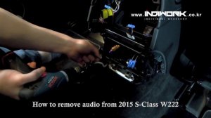 2015 Mercedes-Benz S-Class(W222) How to remove audio by 인디웍 indiwork