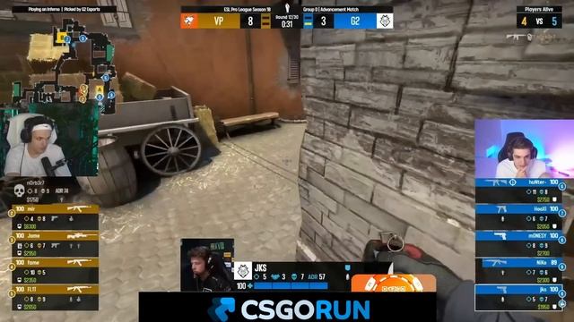 БУСТЕР СМОТРИТ VP vs G2 ИГРА ЗА ПРОХОД В ФИНАЛ ГРУППЫ смотреть онлайн