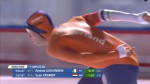 WK ALLROUND AMSTERDAM 2018 | 5000M MEN | GIOVANNINI   KRAMER