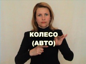 ЖЕСТОВЫЙ ЯЗЫК. СЛОВАРЬ. Колесо (авто)