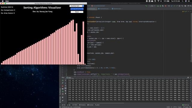Java Sorting Algorithms Visualizer - V 1.0 смотреть онлайн