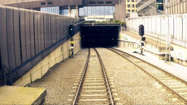 Норвегия.Вид из кабины машиниста.Часть 1. Осло-Ол (Bergen Линия) смотреть онлайн