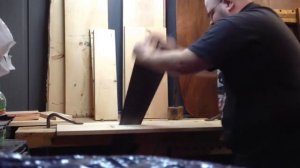 Ripping a pine board by hand