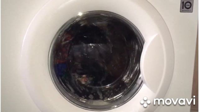 Запуск стирки-LG F10B8LD-хлопок 40. смотреть онлайн