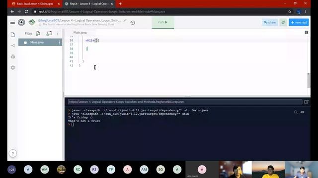 Programming With Java | Lesson 4 – Logical Operators, Switch, Loops