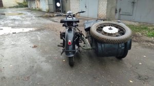 Мотоцикл К750 запуск и работа двигателя.