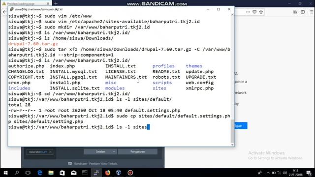 Tutorial Installation drupal 7 debian linux 7.8