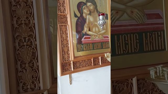 Очень редкая икона Господа и Божьей Матери