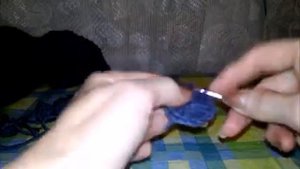 Как связать пуговицу крючком
