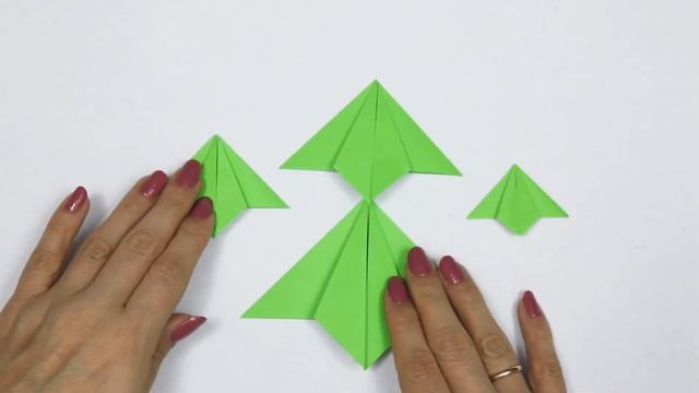 Простая оригами елка | Easy origami Christmas tree