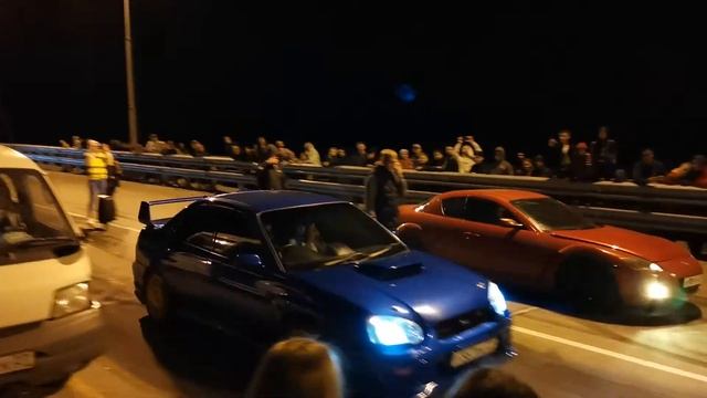 Заезд Subaru Impreza WRX STI против Mazda rx8 смотреть онлайн