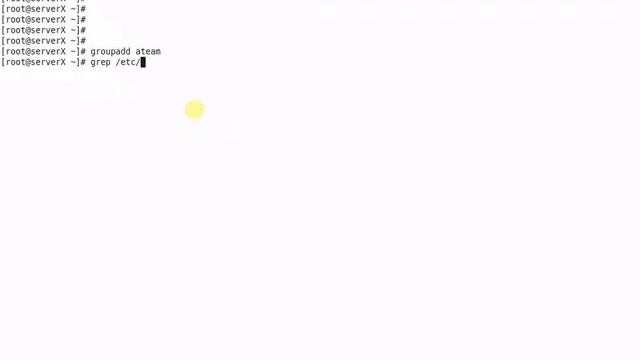Basic commands #1 (user group add)