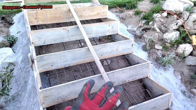 Бетонная лестница своими руками быстро.
