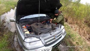 Электрическая лебёдка для автомобиля.Преодоление водной преграды с помощью электрической лебёдки.