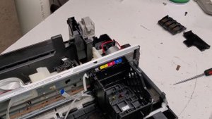 Taking Apart Epson XP-340 Printer for parts or repair. XP-400 XP-410 XP-440
