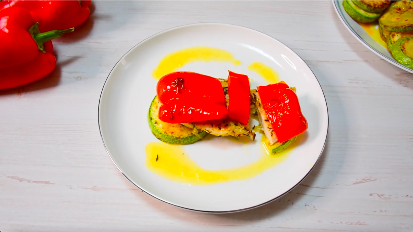 Курица с овощами!