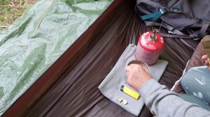 SOLO CAMPING / COZY CAMPING IN THE RAIN / ASMR