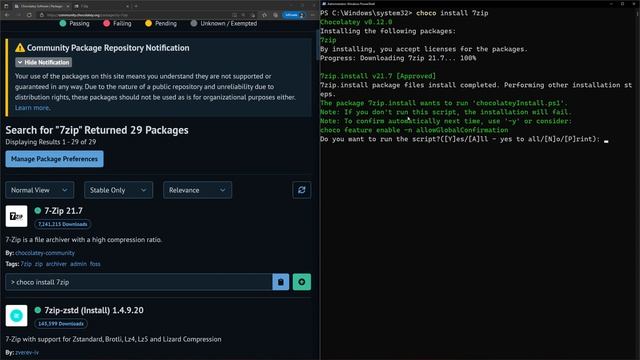 Administrador de paquetes para Windows: Choco смотреть онлайн