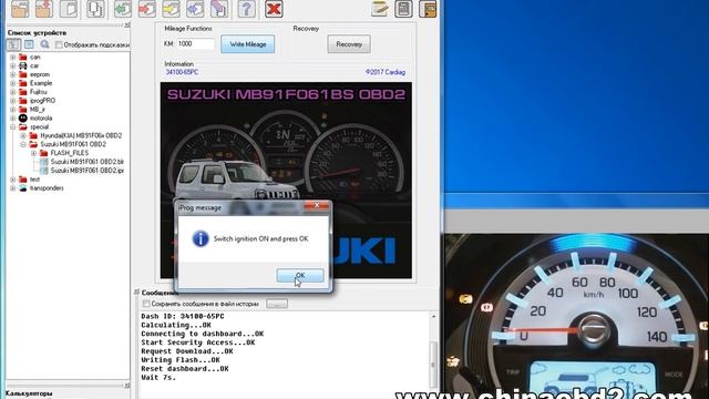 Iprog+ Programmer Iprog Mileage Correction Suzuki MB91F061BS OBD2