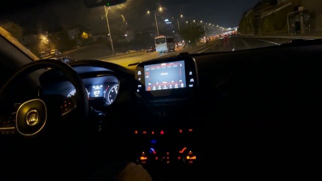 night drive ASMR | rattling & acceleration test | Fiat Egea (Sedan 2016) смотреть онлайн