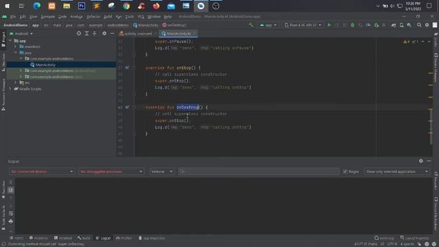 [Kotlin-Demo] Android Activity Life Cycle thru Callback Methods (Filipino)