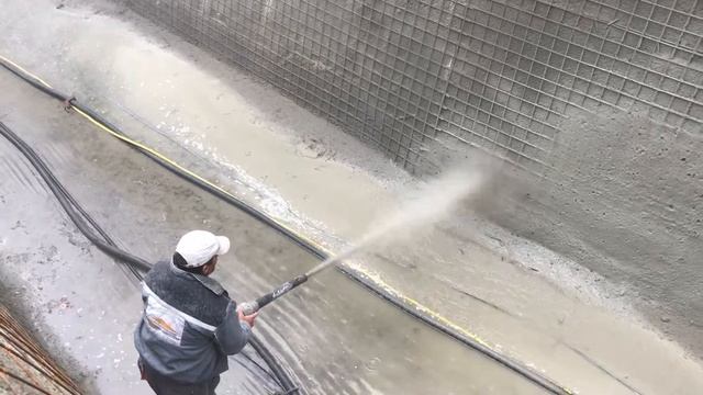 Торкрет - технология на сухо торкретиране, укрепване на канал - част 2 смотреть онлайн